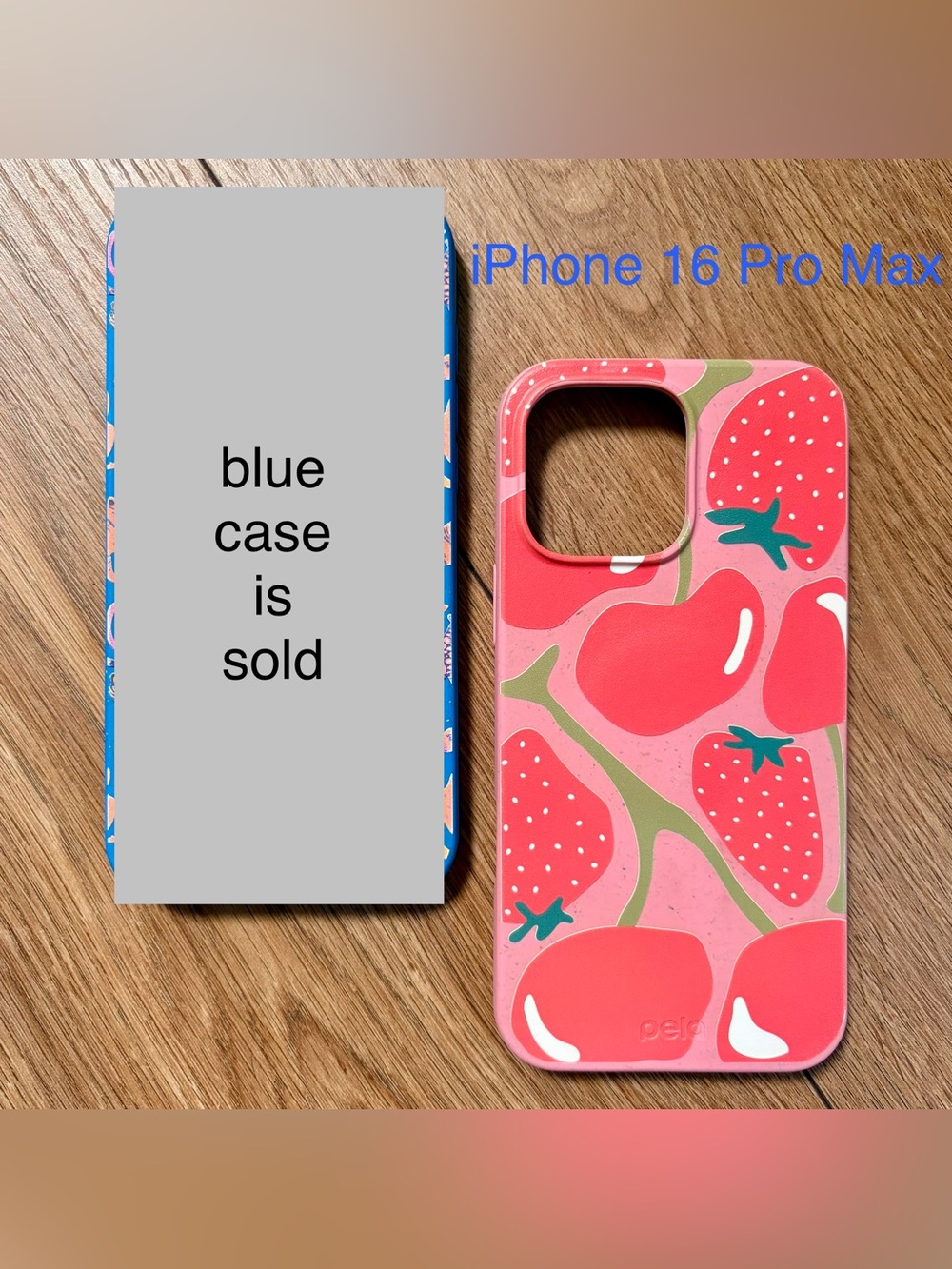 Pela Case - iPhone 16 Pro Max, Pink Cherry Berry, Fruit, Strawberries